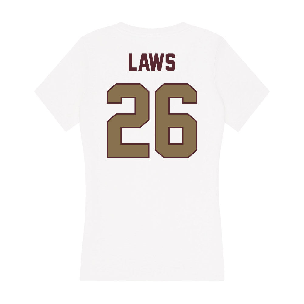 Texas State - NCAA Baseball : Carson Laws - Women's V-Neck T-Shirt-1