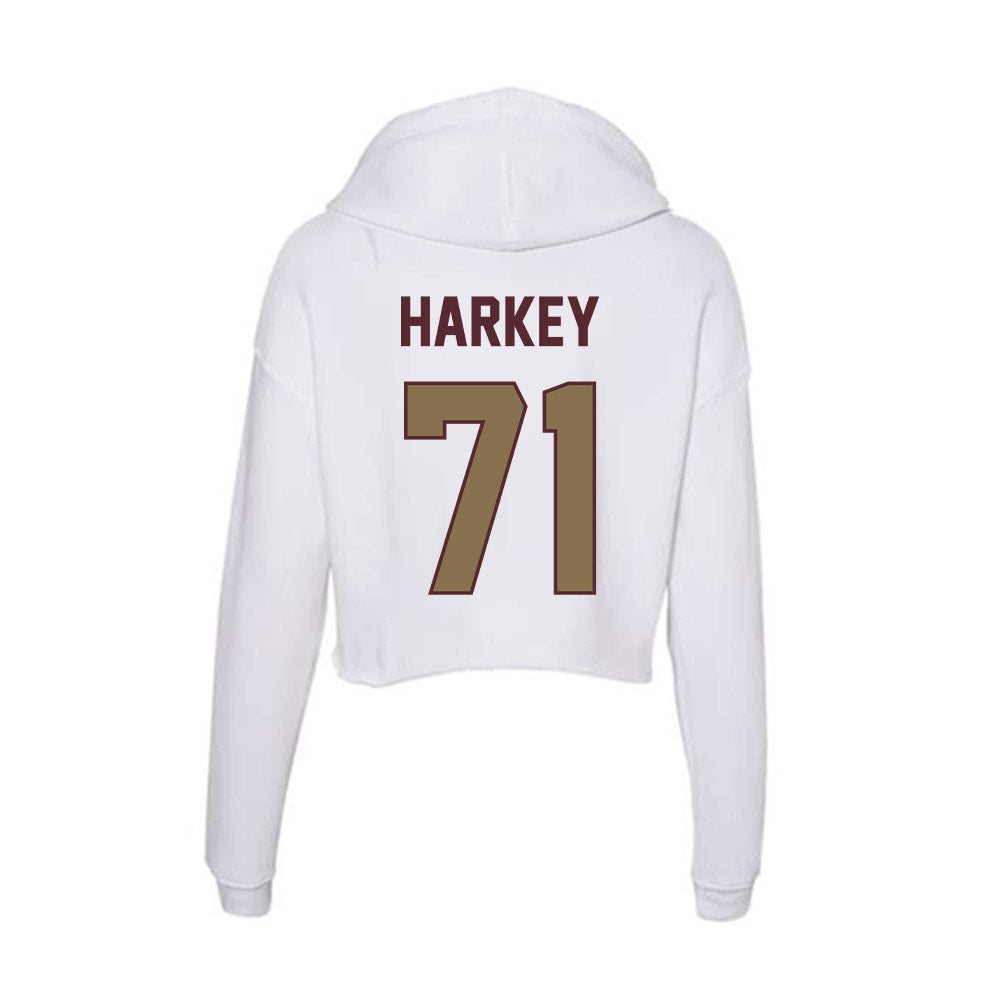 Texas State - NCAA Football : Alex Harkey - Women's Crop Fleece Hoodie-1