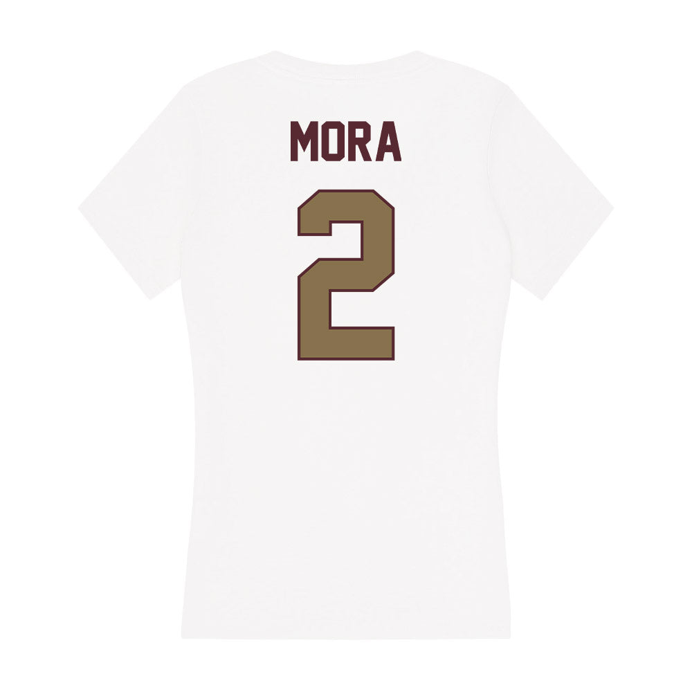 Texas State - NCAA Baseball : Chase Mora - Women's V-Neck T-Shirt-1