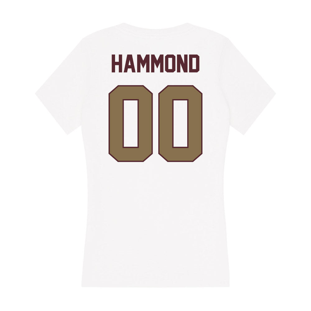 Texas State - NCAA Men's Track & Field : Easton Hammond - Women's V-Neck T-Shirt-1