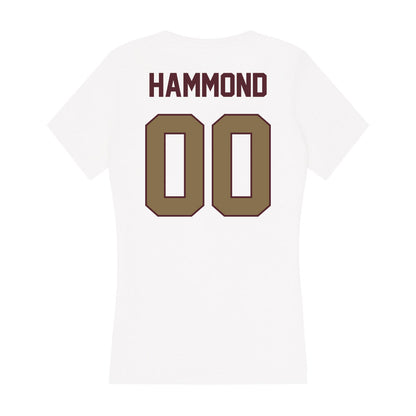 Texas State - NCAA Men's Track & Field : Easton Hammond - Women's V-Neck T-Shirt-1
