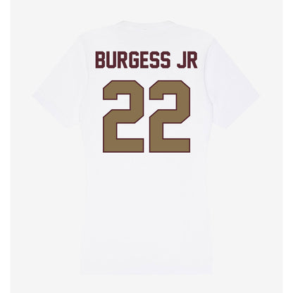 Texas State - NCAA Football : Torrance Burgess Jr - Women's V-Neck T-Shirt-1