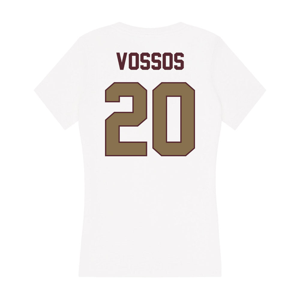 Texas State - NCAA Baseball : Justin Vossos - Women's V-Neck T-Shirt-1