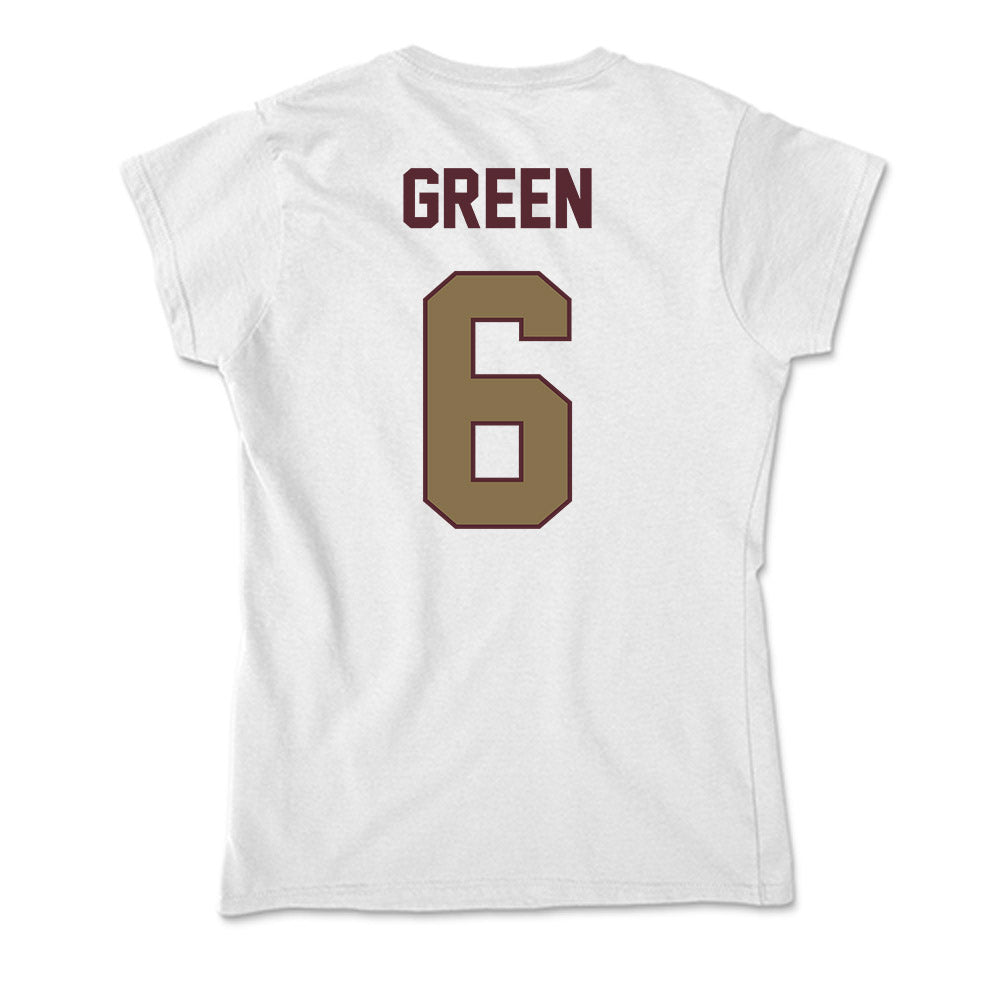 Texas State - NCAA Men's Basketball : Austin Green - Soft Style Women’s T-Shirt-1