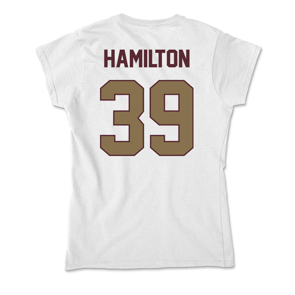 Texas State - NCAA Baseball : Maximus Hamilton - Soft Style Women’s T-Shirt-1
