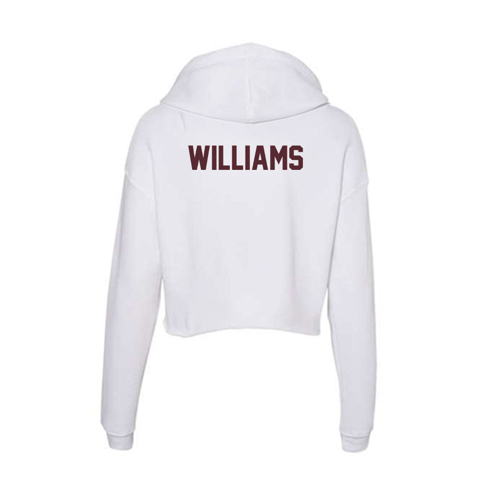 Texas State - NCAA Women's Track & Field : Stephanie Williams - Women's Crop Fleece Hoodie-1