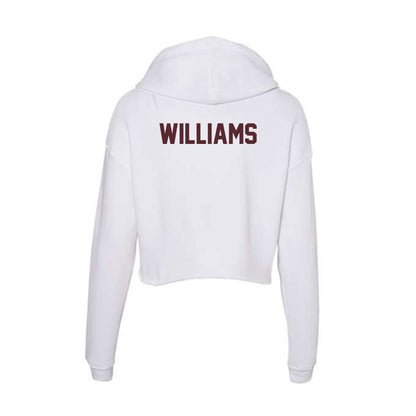 Texas State - NCAA Women's Track & Field : Stephanie Williams - Women's Crop Fleece Hoodie-1