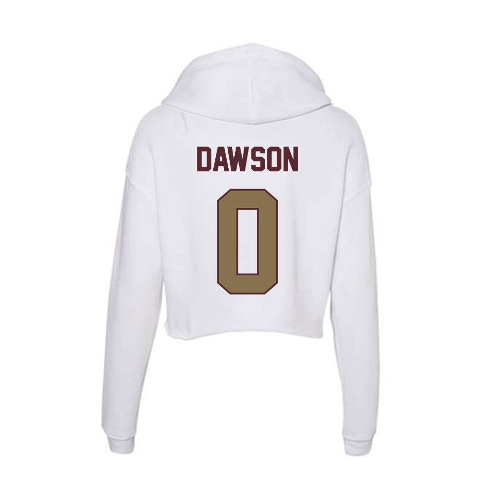 Texas State - NCAA Men's Basketball : Dylan Dawson - Women's Crop Fleece Hoodie-1