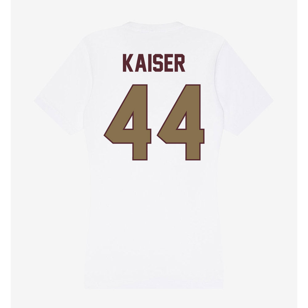 Texas State - NCAA Football : Karson Kaiser - Women's V-Neck T-Shirt-1
