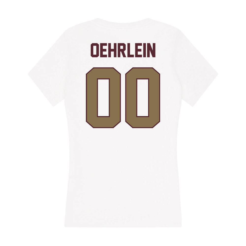 Texas State - NCAA Football : John Oehrlein - Women's V-Neck T-Shirt-1