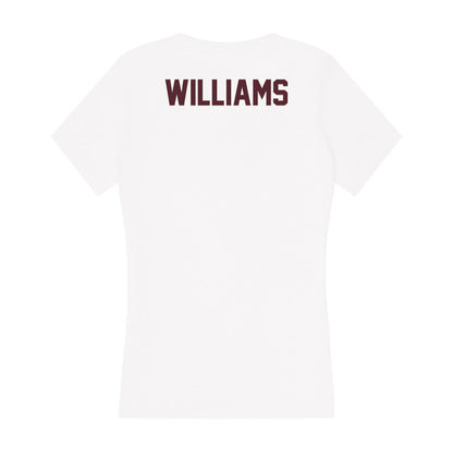 Texas State - NCAA Women's Track & Field : Stephanie Williams - Women's V-Neck T-Shirt-1