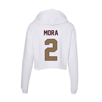 Texas State - NCAA Baseball : Chase Mora - Women's Crop Fleece Hoodie-1