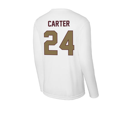 Texas State - NCAA Football : Caleb Carter - Activewear Long Sleeve T-Shirt-1