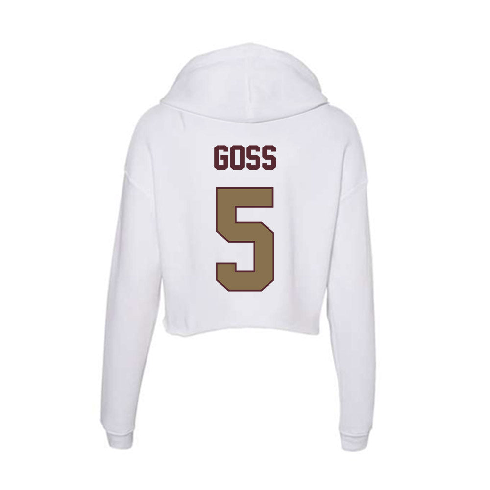 Texas State - NCAA Women's Soccer : Madi Goss - Women's Crop Fleece Hoodie-1