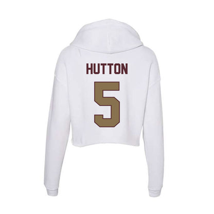 Texas State - NCAA Softball : Kamden Hutton - Women's Crop Fleece Hoodie-1