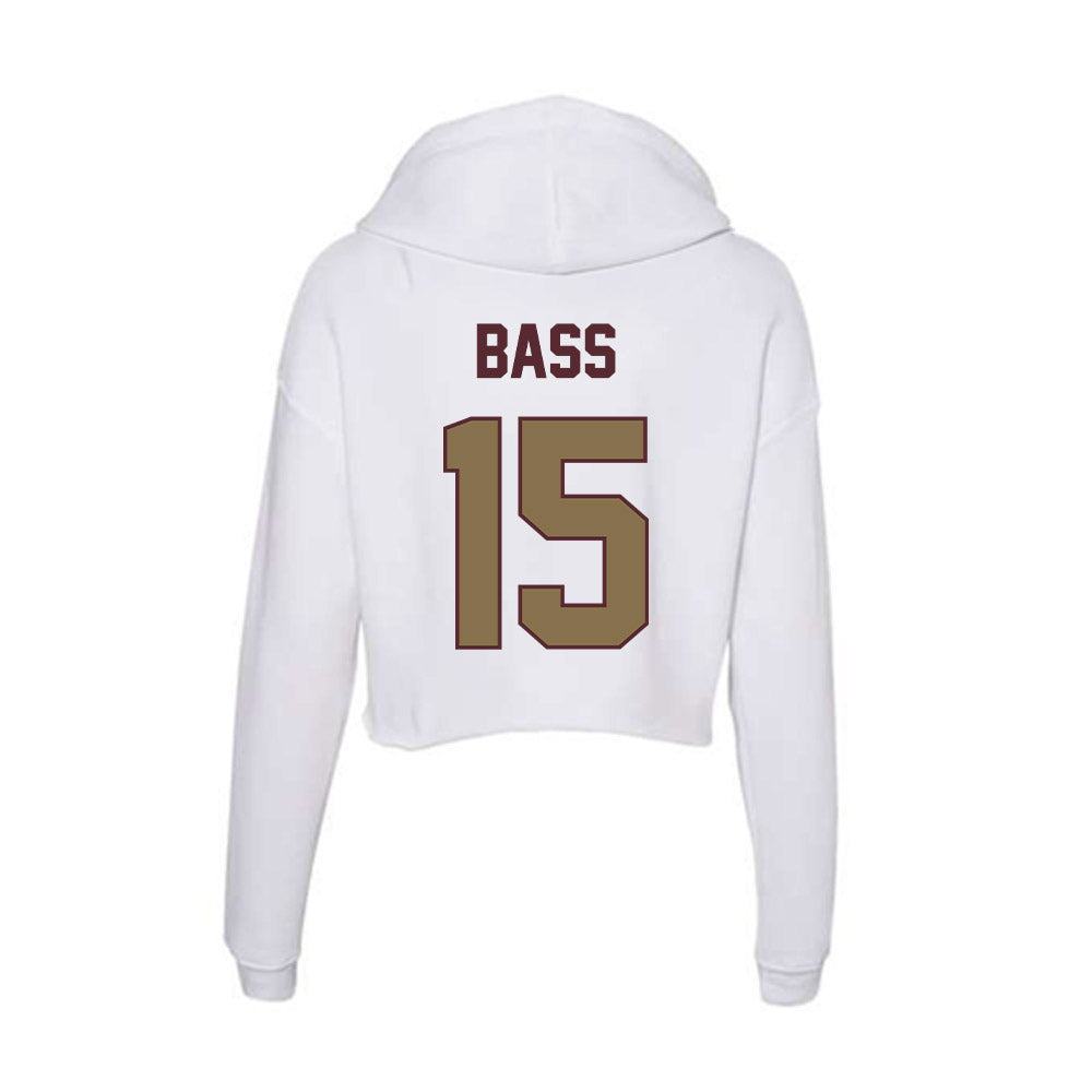 Texas State - NCAA Softball : Karmyn Bass - Women's Crop Fleece Hoodie-1
