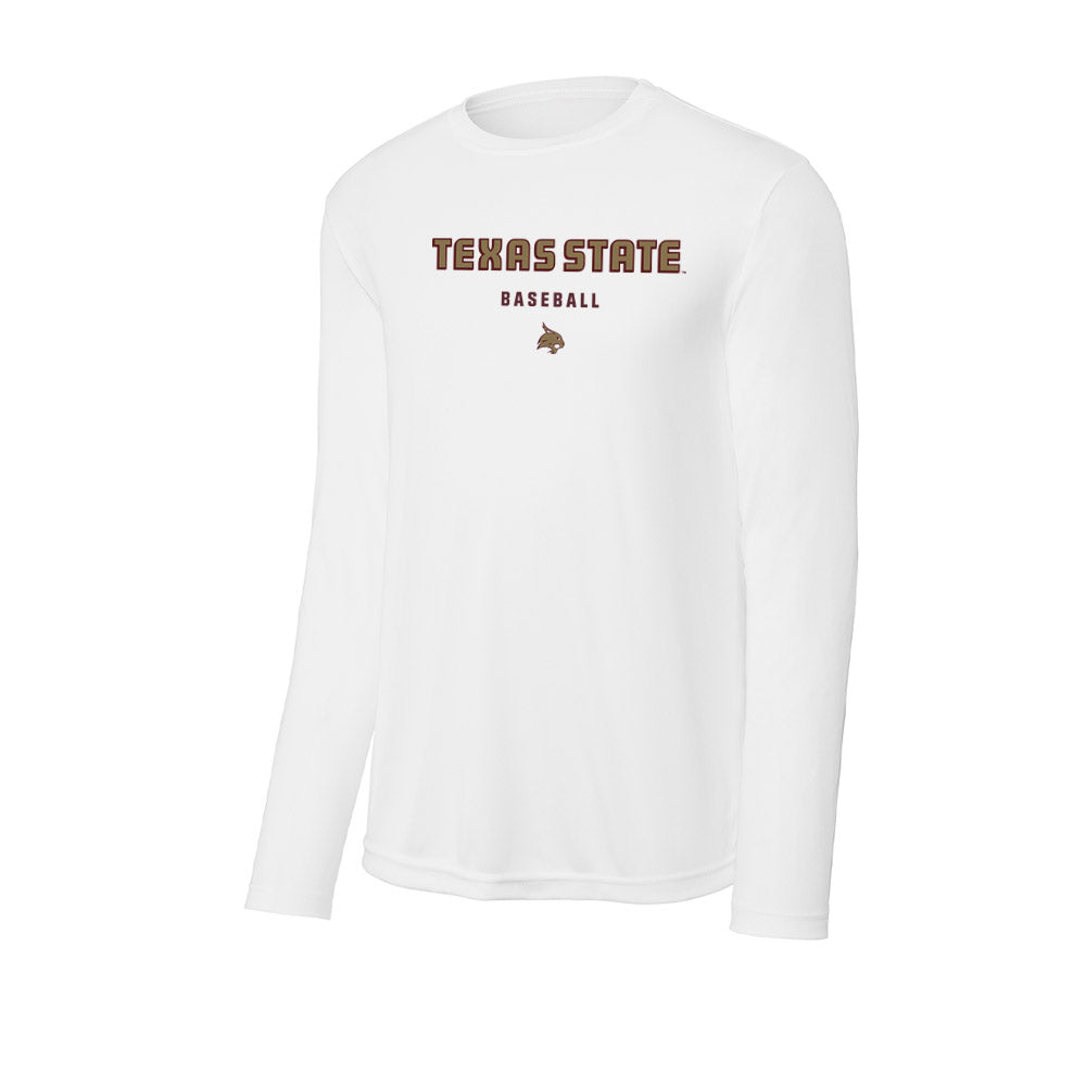 Texas State - NCAA Baseball : Colten Drake - Activewear Long Sleeve T-Shirt