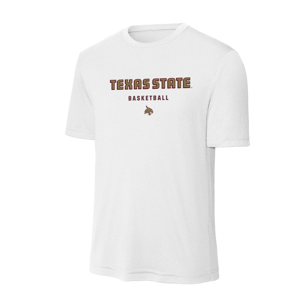 Texas State - NCAA Men's Basketball : Franck Emmou - Activewear T-Shirt-0