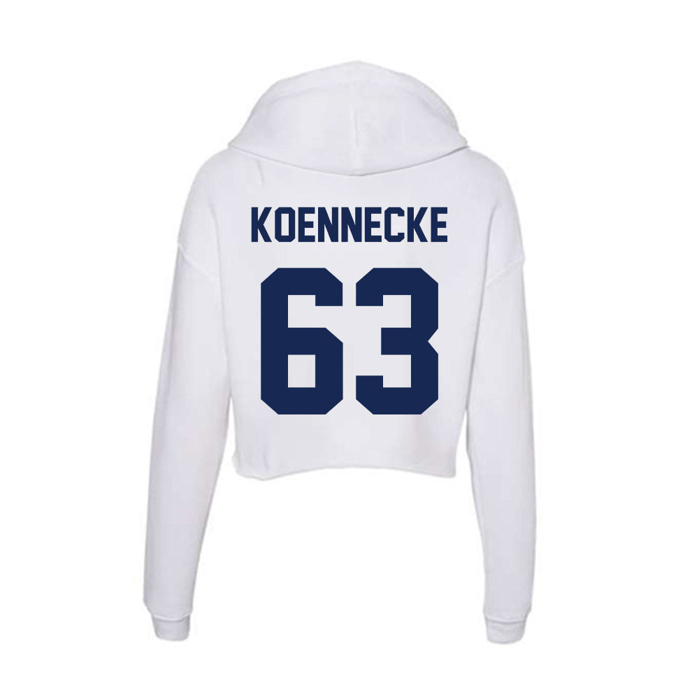 Dayton - NCAA Football : Colin Koennecke - Women's Crop Fleece Hoodie-1