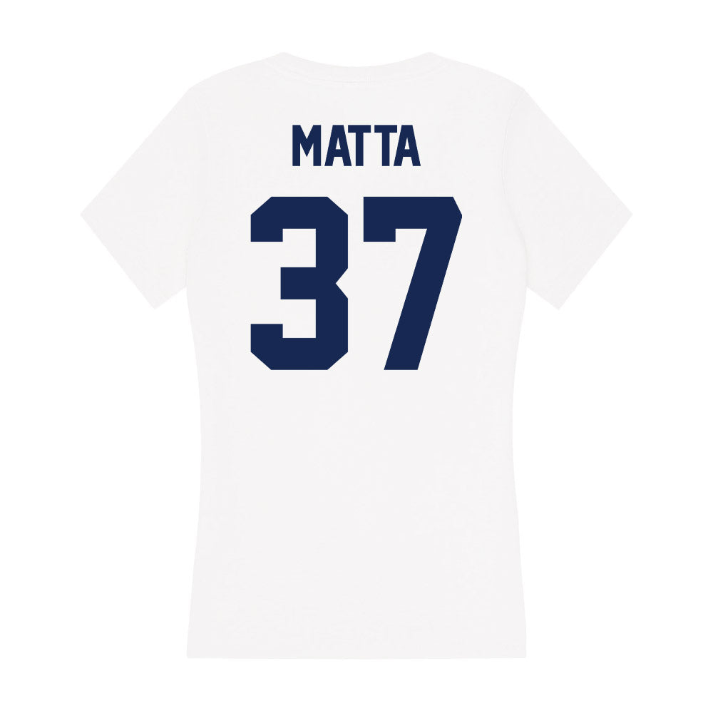 Dayton - NCAA Baseball : Luke Matta - Women's V-Neck T-Shirt-1