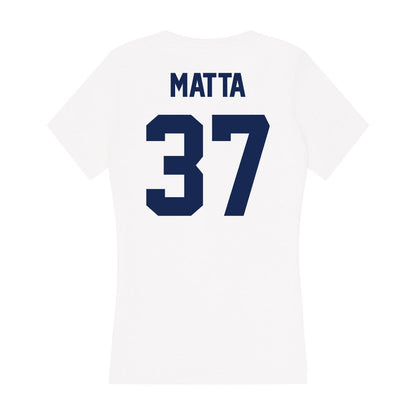 Dayton - NCAA Baseball : Luke Matta - Women's V-Neck T-Shirt-1