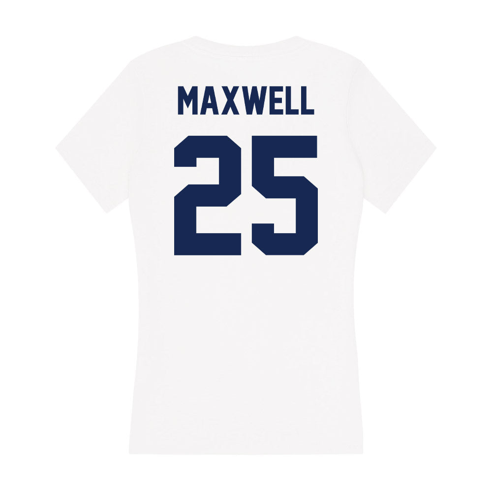 Dayton - NCAA Men's Basketball : Will Maxwell - Women's V-Neck T-Shirt-1