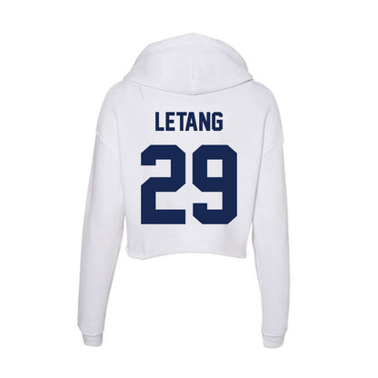 Dayton - NCAA Men's Basketball : Amael LEtang - Women's Crop Fleece Hoodie-1