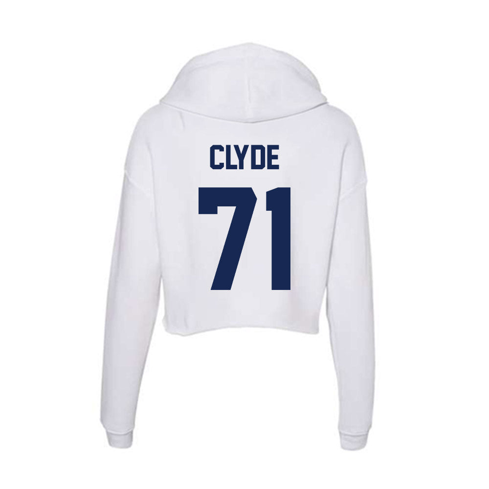 Dayton - NCAA Football : Conor Clyde - Women's Crop Fleece Hoodie-1