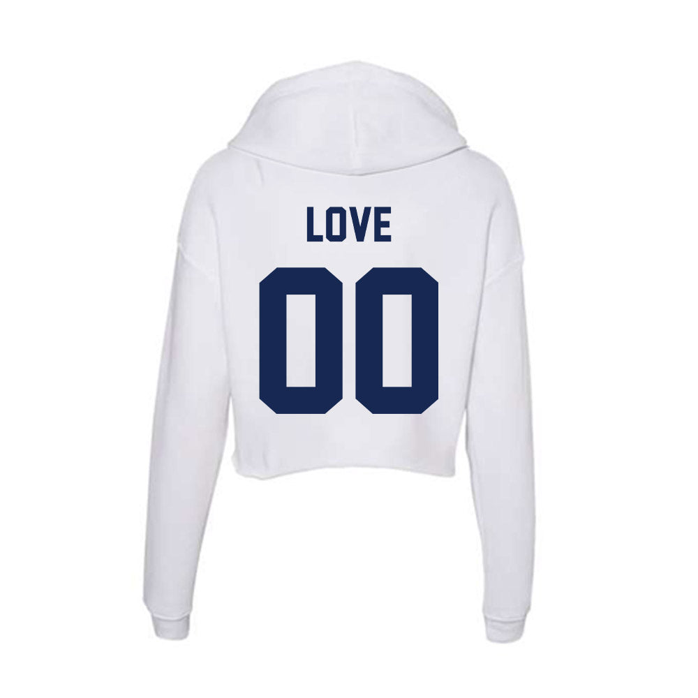 Dayton - NCAA Football : Josiah Love - Women's Crop Fleece Hoodie-1