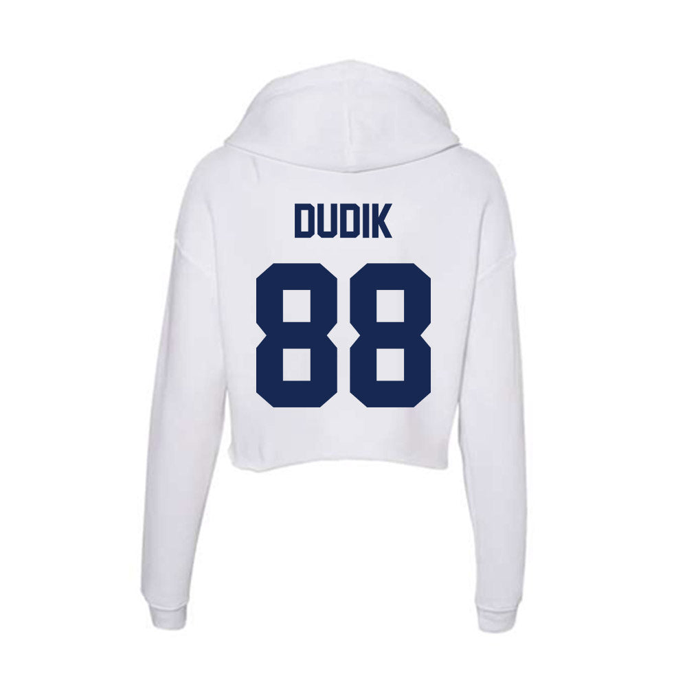 Dayton - NCAA Football : Noah Dudik - Women's Crop Fleece Hoodie-1