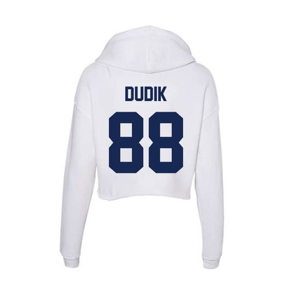 Dayton - NCAA Football : Noah Dudik - Women's Crop Fleece Hoodie-1