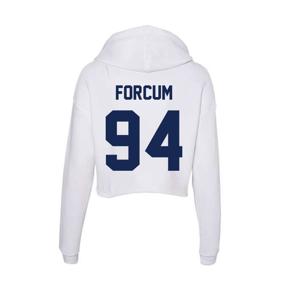 Dayton - NCAA Football : Logan Forcum - Women's Crop Fleece Hoodie-1