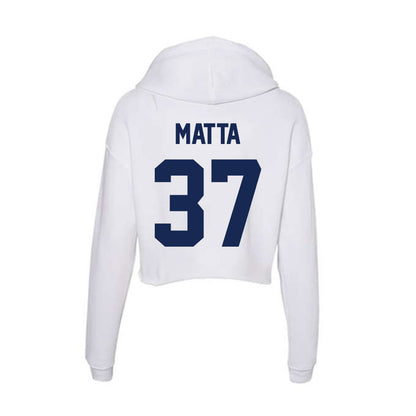 Dayton - NCAA Baseball : Luke Matta - Women's Crop Fleece Hoodie-1