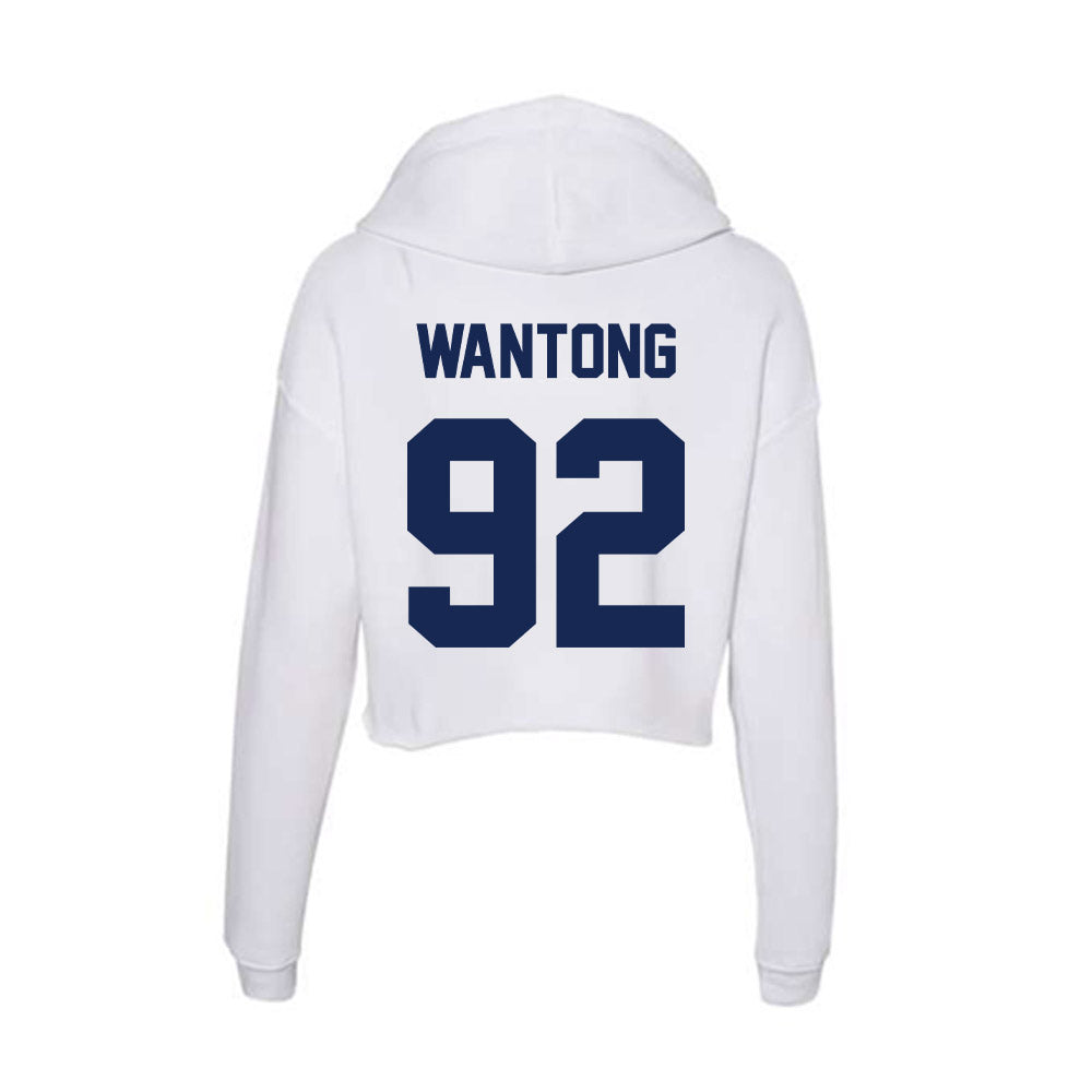 Dayton - NCAA Football : Martin Wantong - Women's Crop Fleece Hoodie-1