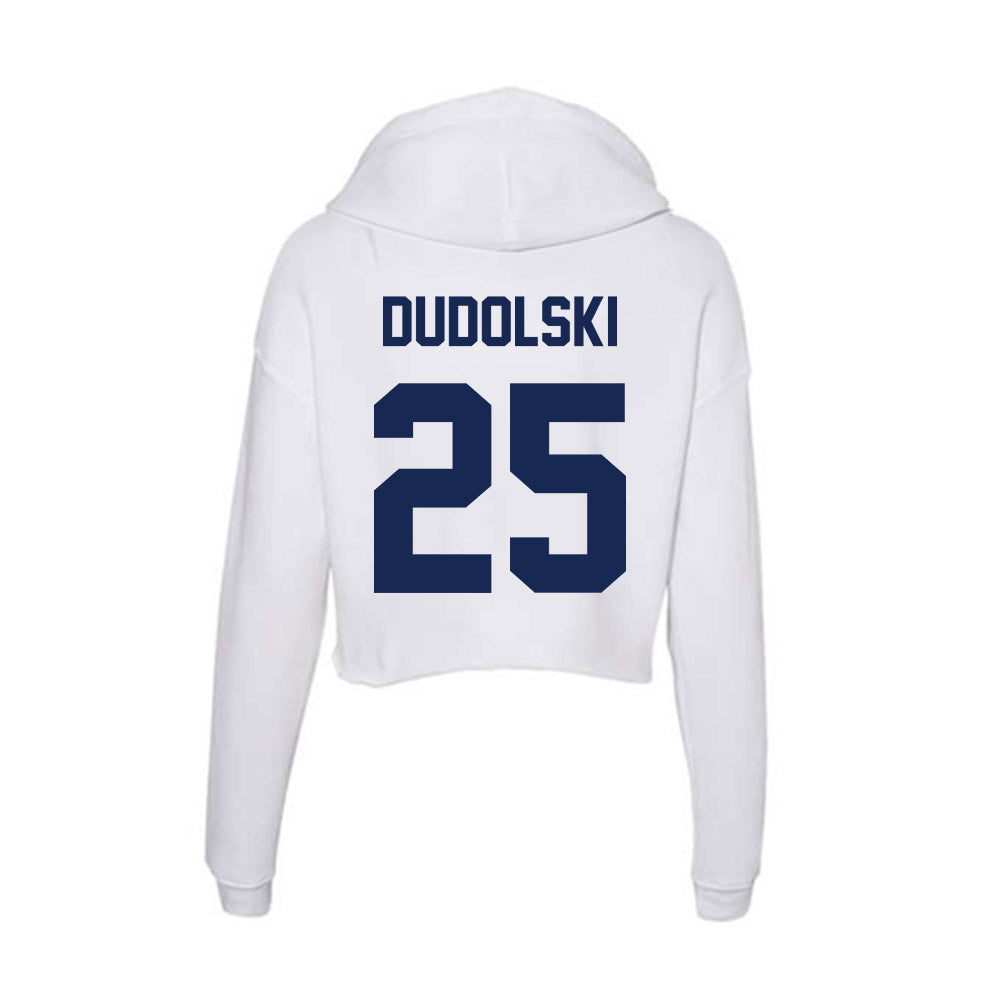 Dayton - NCAA Baseball : Michael Dudolski - Women's Crop Fleece Hoodie-1