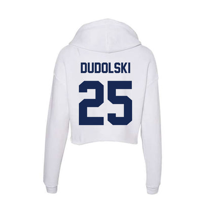 Dayton - NCAA Baseball : Michael Dudolski - Women's Crop Fleece Hoodie-1