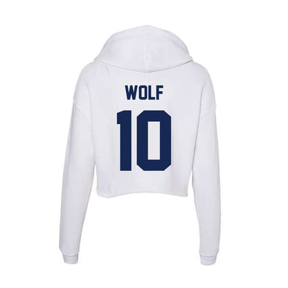 Dayton - NCAA Women's Basketball : Ivy Wolf - Women's Crop Fleece Hoodie-1