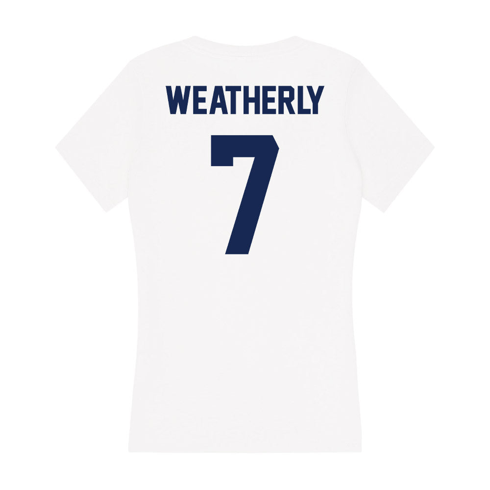 Dayton - NCAA Football : Donovan Weatherly - Women's V-Neck T-Shirt-1