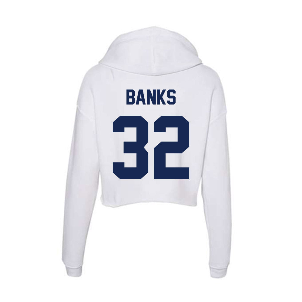 Dayton - NCAA Football : Sean Banks - Women's Crop Fleece Hoodie-1