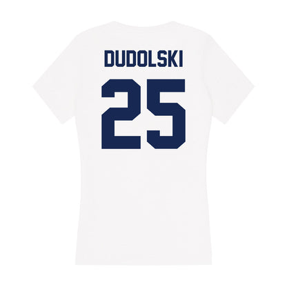 Dayton - NCAA Baseball : Michael Dudolski - Women's V-Neck T-Shirt-1