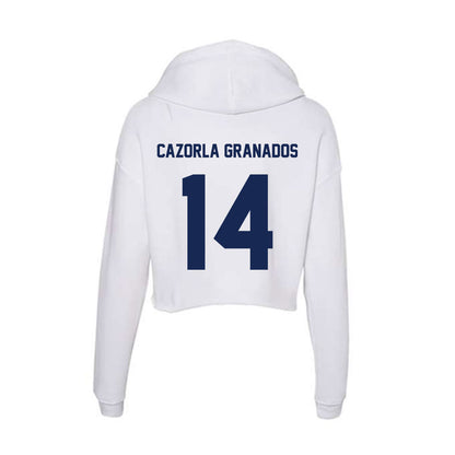 Dayton - NCAA Baseball : Alejandro Cazorla Granados - Women's Crop Fleece Hoodie-1
