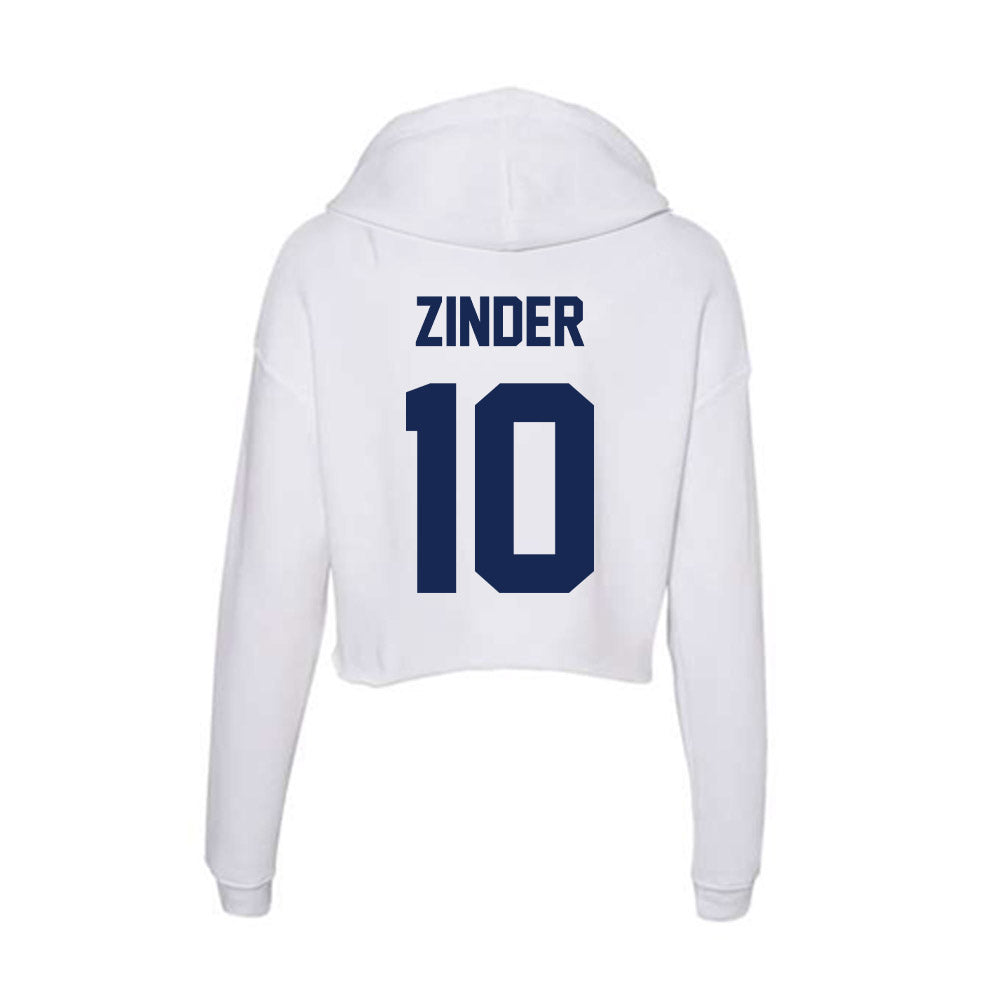 Dayton - NCAA Men's Tennis : Mikkel Zinder - Women's Crop Fleece Hoodie-1