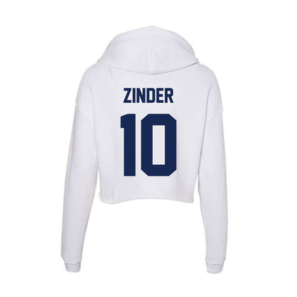 Dayton - NCAA Men's Tennis : Mikkel Zinder - Women's Crop Fleece Hoodie-1