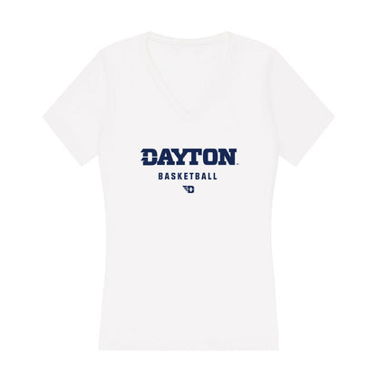 Dayton - NCAA Men's Basketball : Makai Grant - Women's V-Neck T-Shirt-0