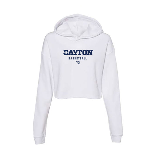 Dayton - NCAA Men's Basketball : Jaiun Simon - Women's Crop Fleece Hoodie-0