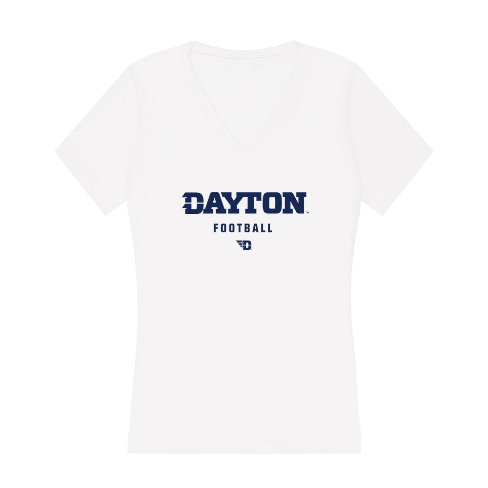 Dayton - NCAA Football : Austin Yeager - Women's V-Neck T-Shirt-0