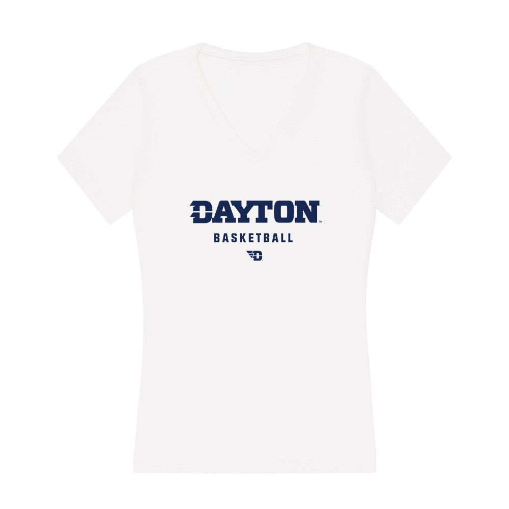 Dayton - NCAA Men's Basketball : Jacob Conner - Women's V-Neck T-Shirt-0