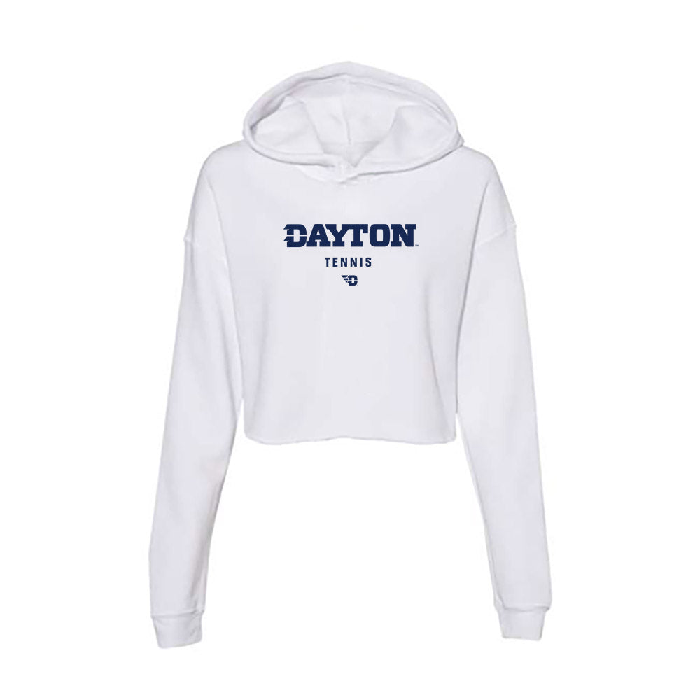 Dayton - NCAA Men's Tennis : Mikkel Zinder - Women's Crop Fleece Hoodie-0