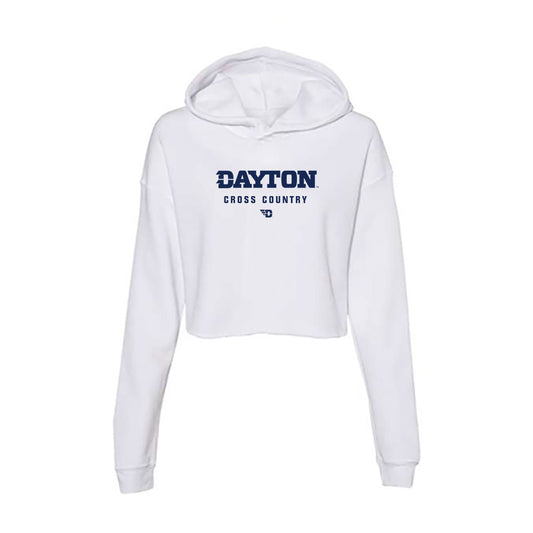 Dayton - NCAA Men's Cross Country : Noah Locke - Women's Crop Fleece Hoodie-0