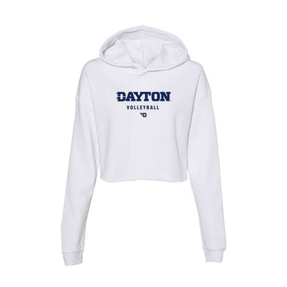 Dayton - NCAA Women's Volleyball : Sydney Barrett - Women's Crop Fleece Hoodie-0